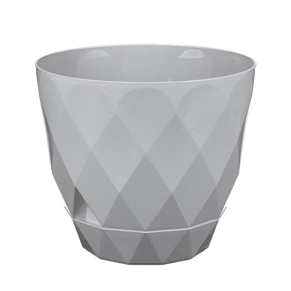 Горшок для цветов Laurel D175 мм, 2.3 л с поддоном (серый)
