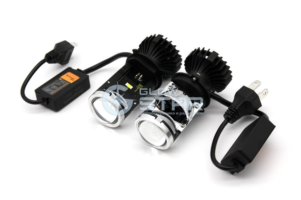 Билед модули Aozoom Mini-Led H4 мини линзы, 6000K, 12V, 35W/45W (комплект, 2шт)