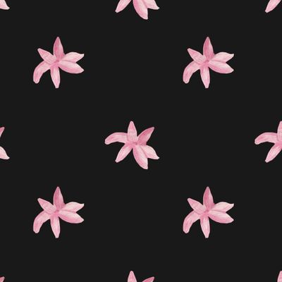 Бесшовный принт с гиацинтами