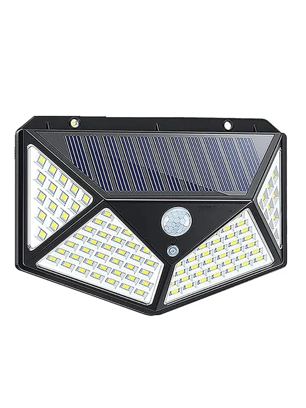 100 SMD LED Уличный светодиодный фонарь на солнечной батареи, с датчиком движения на стену дома