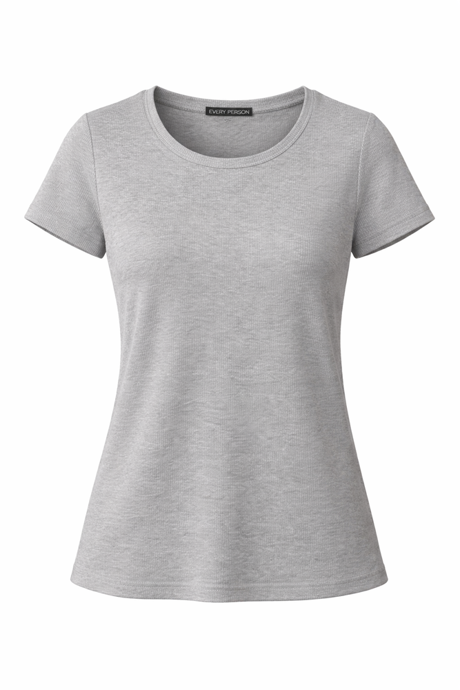 Футболка 02 в цвете серый меланж