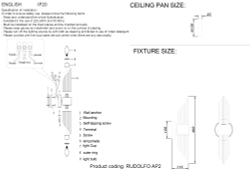 Бра Crystal Lux RUDOLFO AP2 BRASS