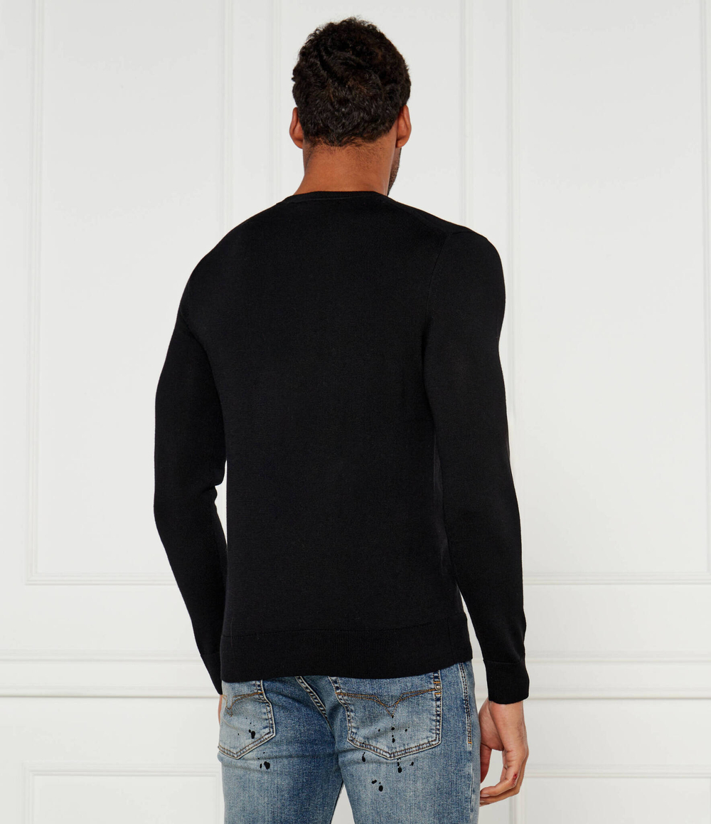 Шерстяной свитер Michael Kors - черный(CF460F77AP)