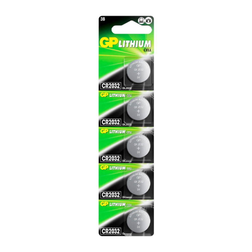 Элемент питания GP Lithium CR2032 BL5 GP CR2032-2C5 к-т 5 шт