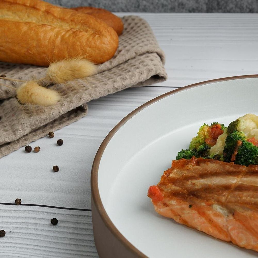 Салатник 600 мл d 22 cм h4,4 cм White Matt New Brown Taiga P.L. [4]