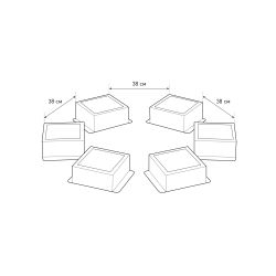 Светильник светодиодный ЭРА SPO-646-3-4K-B6 36Вт 4000К 89х89мм грильято 100х100 домино черный 6 кубиков драйвер | Светильники с внутренним драйвером