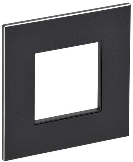 Рамка 1-м SKANDY SK-F31Bl металл черн. IEK SK-M12-M-K02