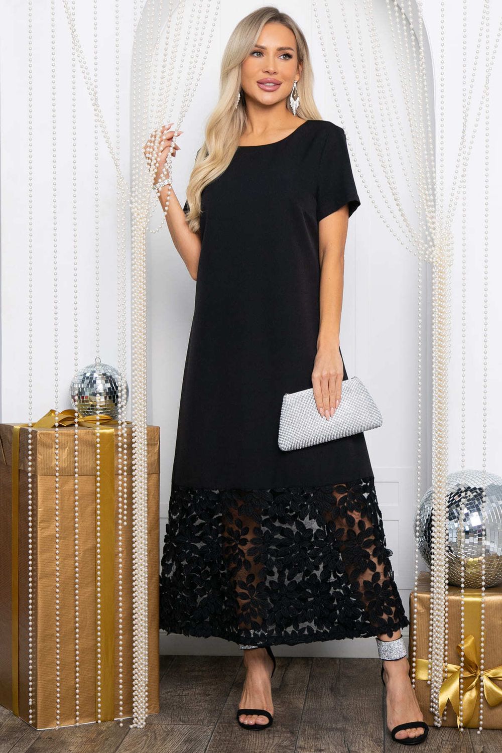 Платье Танита (черное/кружево) П14609-16М LT Collection