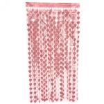 Занавес фольгированный «Сердце» ш1м, в2м (матовый), розовое золото