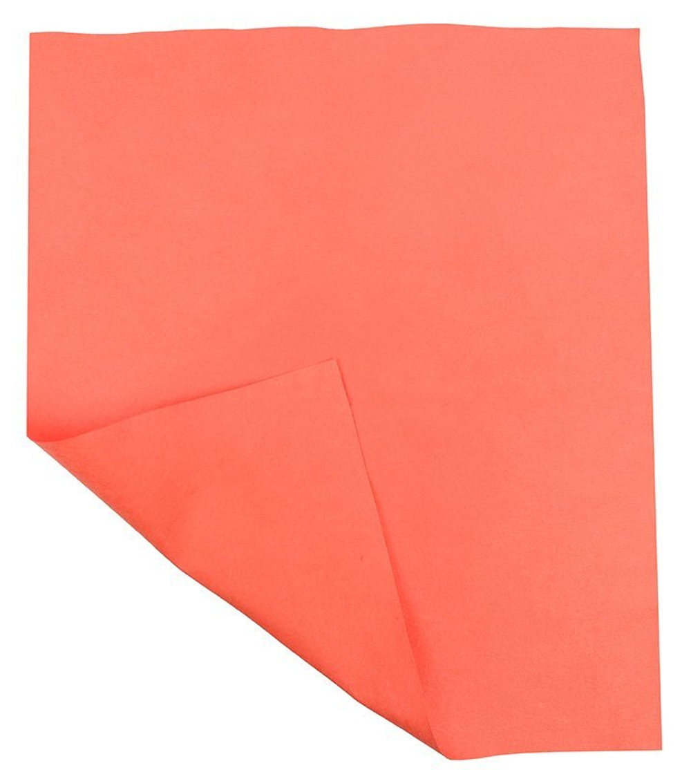 Салфетка из нетканой микрофибры (микроспан), 35х40 см, 100 г/м2, красный