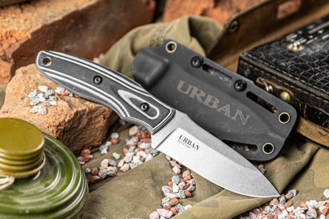 Туристический нож Urban AUS-8 StoneWash G10