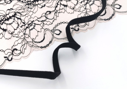 Туннельная лента, 1 шов, с начесом,  Турция,  черный, (Арт: TU1/T-170), м