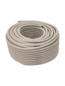 Гофрированная труба ПВХ Gigant легкая серая D20 с зондом 100м 10120-100GI