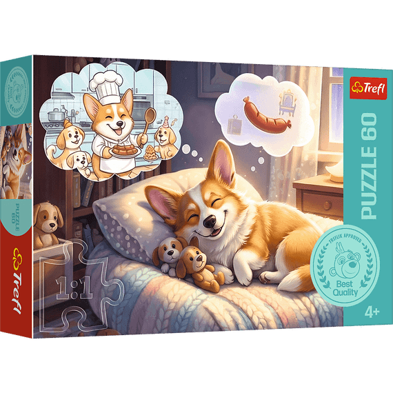 Pazl \ Puzzle \ Пазлы Puzzles - "60" - Dreaming Corgi / Trefl