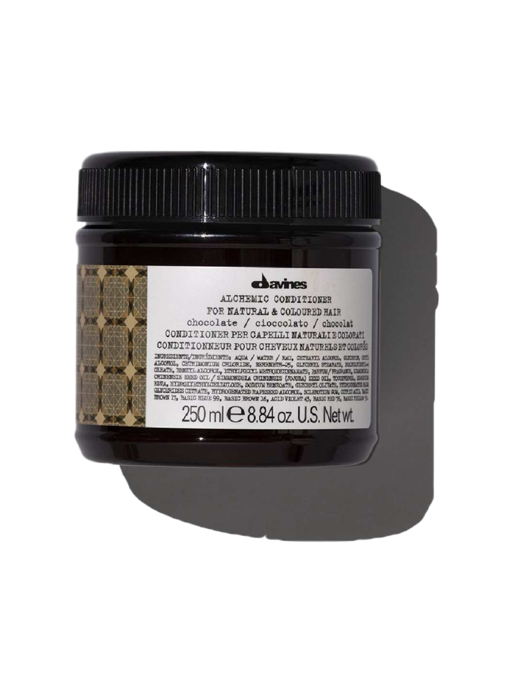 Davines ALCHEMIC CONDITIONER FOR NATURAL AND COLOURED HAIR / Кондиционер "Алхимик" для натуральных и окрашенных волос (Шоколад)