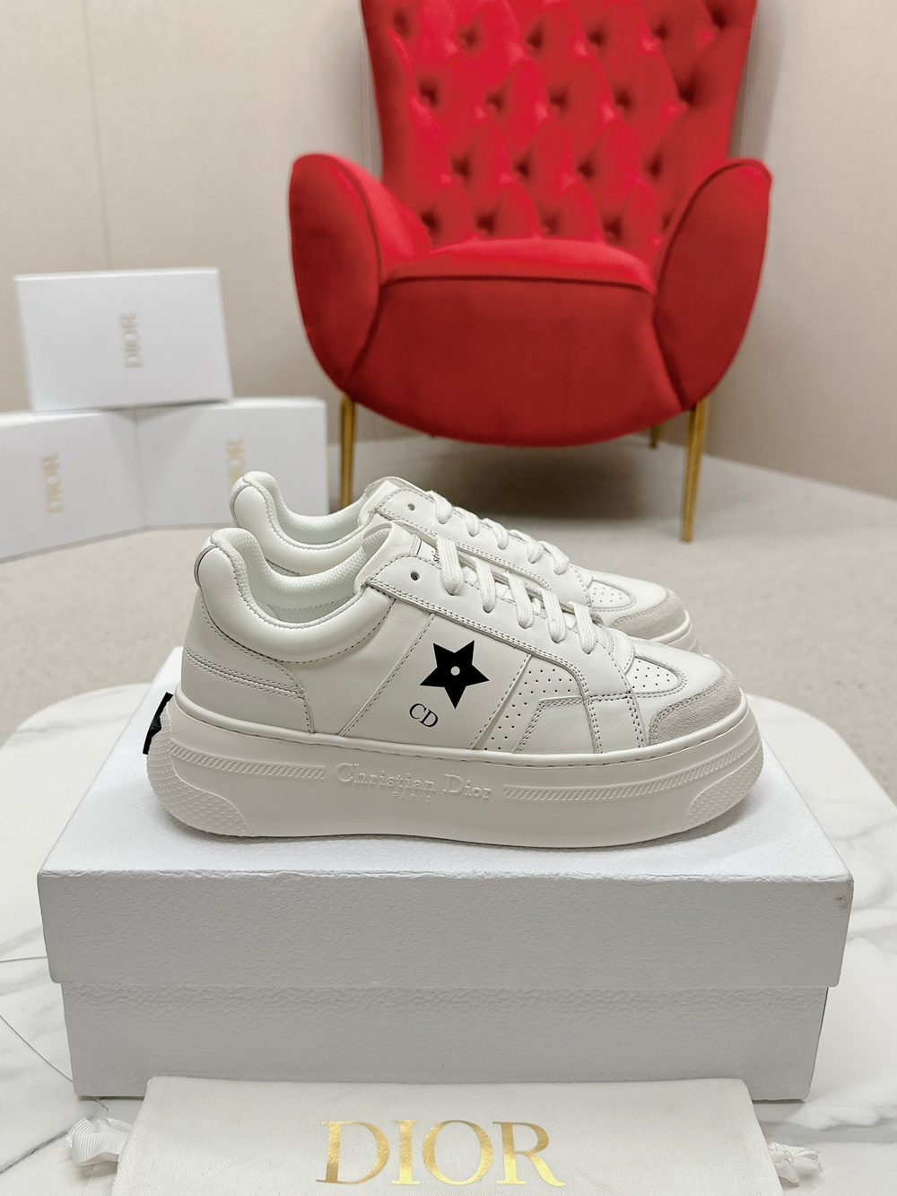 Christian Dior Star Platform Sneaker