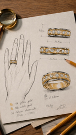 Кольцо — медитация Muse Pink Topaz & Gold
