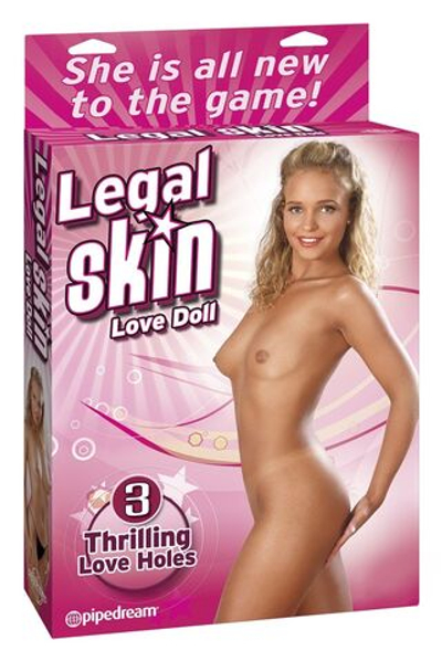 Надувная кукла Legal Skin Love Doll с 3 любовными отверстиями (Цвет: телесный)