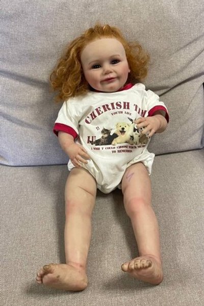 УЦЕНКА3 Кукла Реборн мягконабивная 60см в пакете (FA-601)