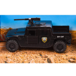 Модель ин. мет. "Военный внедорожник пикап" 12см, черн, коробка HUMVEPICKUP-12-BK (Технопарк)