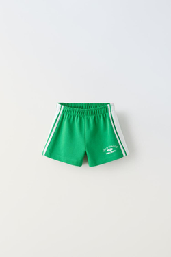 ZARA ШОРТЫ С ЛАМПАСАМИ, ЗЕЛЕНЫЙ