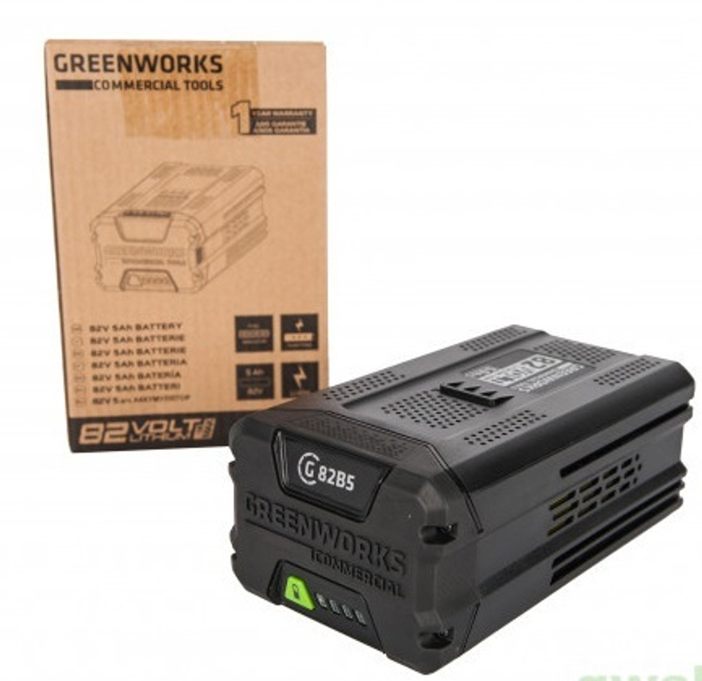 Аккумулятор GREENWORKS G82B5 82 В,5.0 Ач 120 мин 2914607