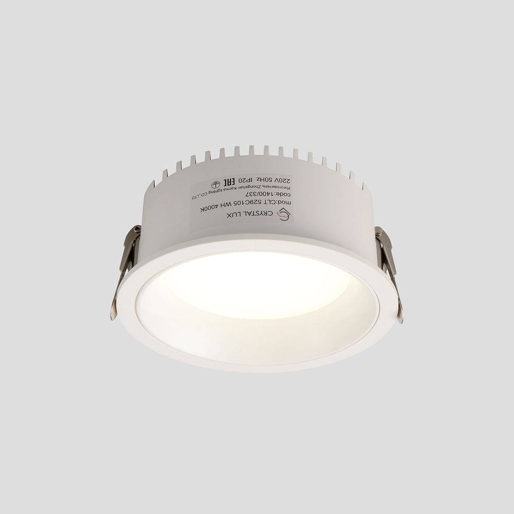Встраиваемый светодиодный светильник Crystal Lux CLT 529C105 WH 4000K