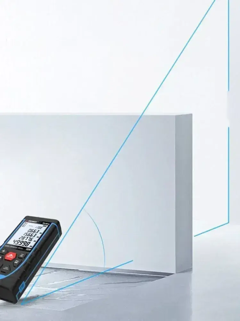 Лазерный дальномер SNDWAY SW-M100A с аккумулятором / лазерная рулетка 100 м