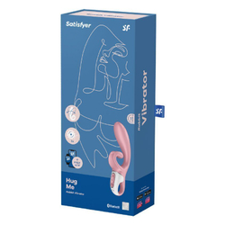 Вибратор-кролик Satisfyer Hug me, розовый