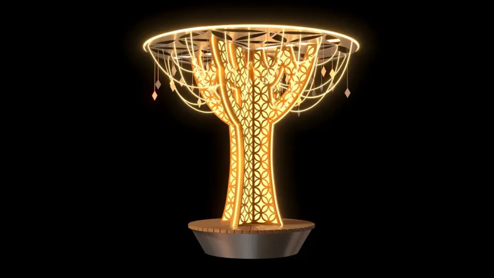 Светодиодное дерево с подвесами