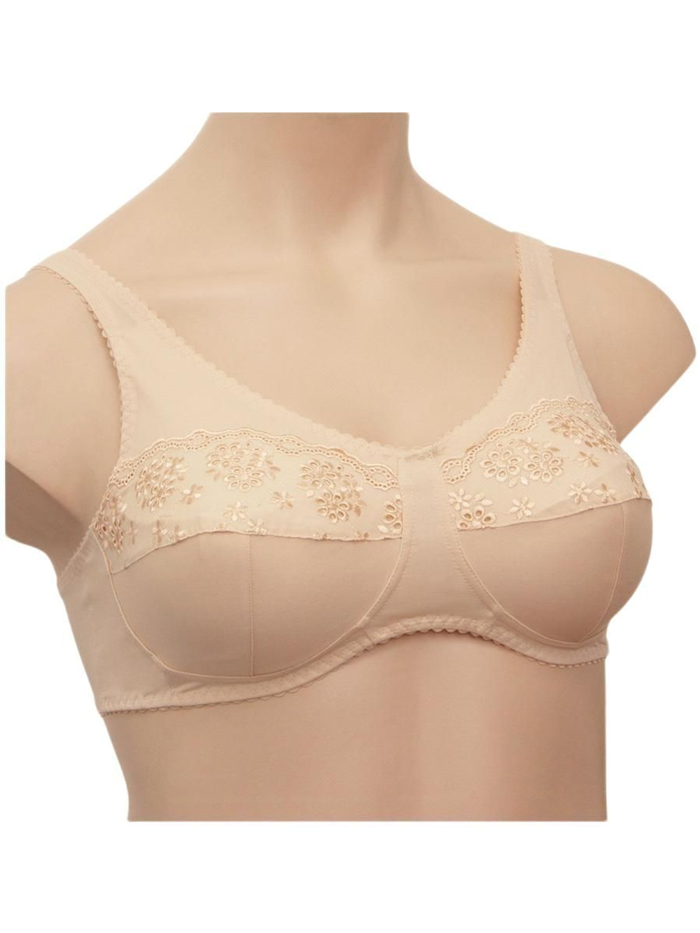 Бюстгальтер для фиксации экзопротеза молочной железы 75G бежевый