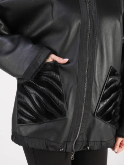 Дубленка зимняя натуральная с капюшоном шуба