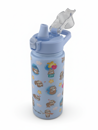 Термос детский 600 мл. с трубочкой Kamille KM 2164 с 3D рисунком
