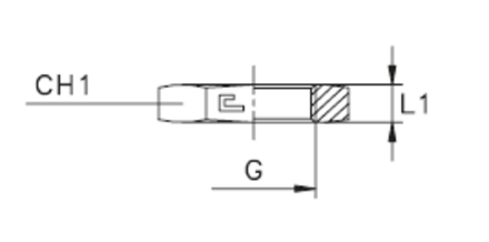 Гайка шестигранная BSP 1/2 CH27