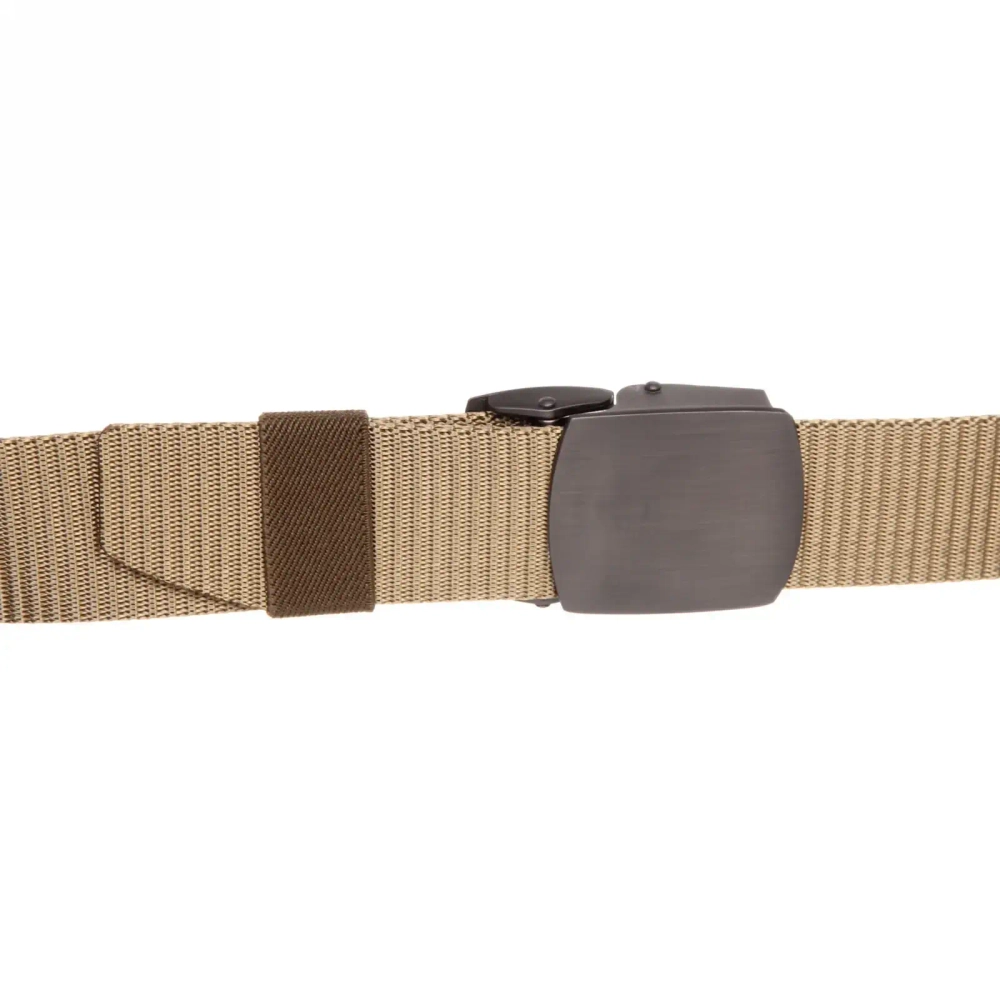 Ремень туристический 1,2м металлическая пряжка, цвет песочный