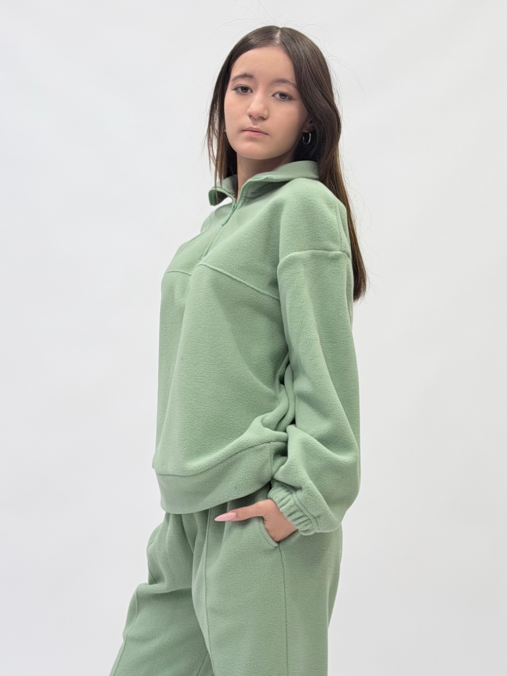 Костюм (джемпер+брюки) флисовый для девочки 11-18 лет