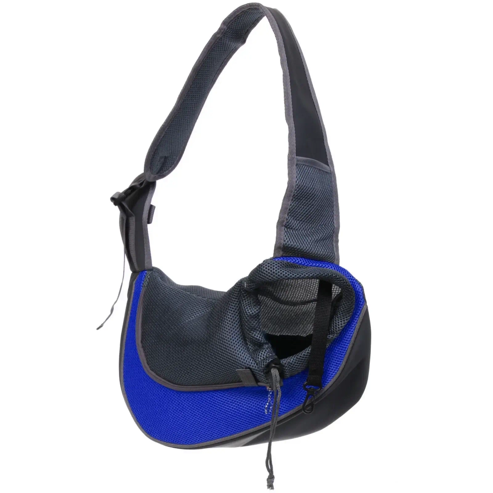 Сумка - переноска для животных через плечо «ЛЮБИМЫЙ БРО, цвет синий, 45*13см (Лейбл)