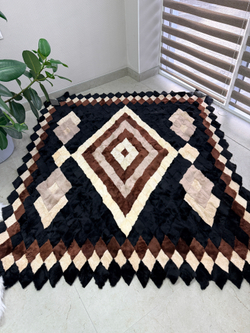 Покрывало меховое ковер из шкуры овчины