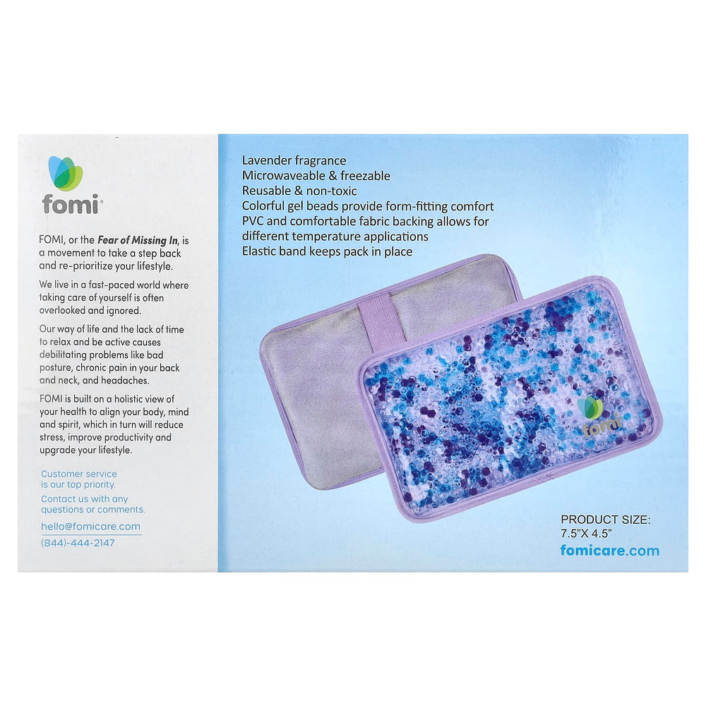 FOMI, Therapeutic Beads, средняя упаковка, лаванда, 2 шт.