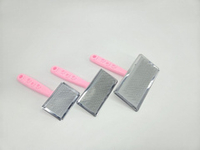 Щётка- пуходерка для домашних животных. 14*11,5см Цвет: розовый