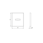 Накладка на сувальдный замок ESC.S-auto.USS/K (PS Protector/USS) BL черный