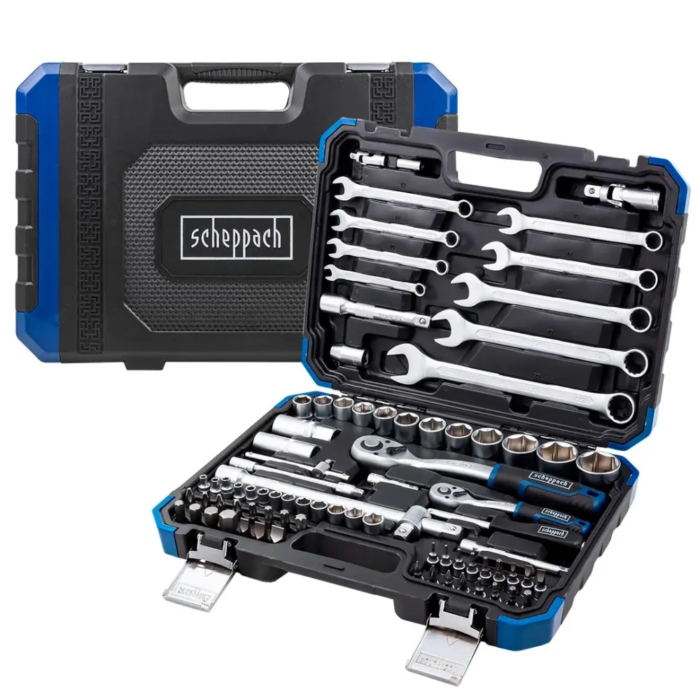 Набор инструментов 1/4'' 1/2'', 82пр. (6-гран) Scheppach Sch-4821-5