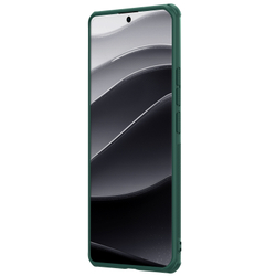 Усиленный чехол зеленого цвета (Deep Green) от Nillkin для Xiaomi Redmi Note 14 Pro 5G и Mi Poco X7 5G, серия Super Frosted Shield Pro
