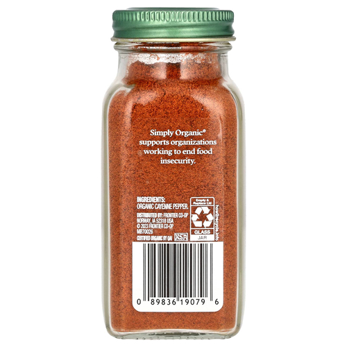 Simply Organic, кайенский перец, 71 г (2,5 унции)