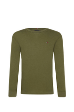Лонгслив Tommy Hilfiger - зеленый(KB0KB08576)