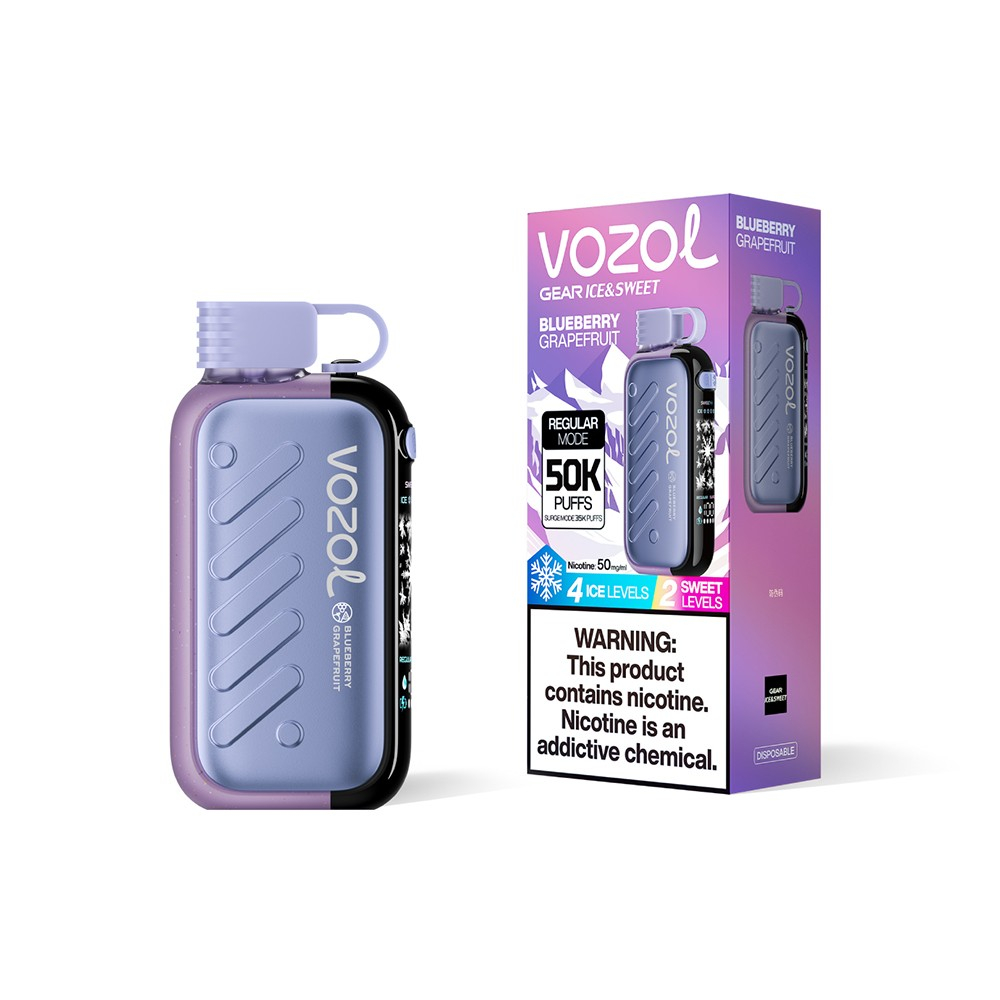 Vozol GEAR ICE & SWEET 50000 - Blueberry Grapefruit (5% nic)