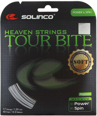 Теннисные струны Solinco Tour Bite Soft (12 m) - серый