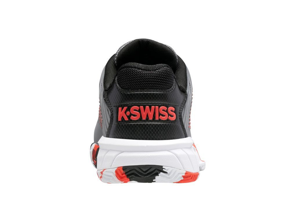 Детские теннисные кроссовки K-Swiss Hypercourt Express 2 HB Junior - steal gray/jest black/spicy orange