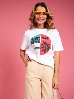 Футболка с принтом california надпись калифорния