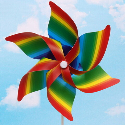Ветрячок «Радужные краски» 40 см,d=20 см, микс